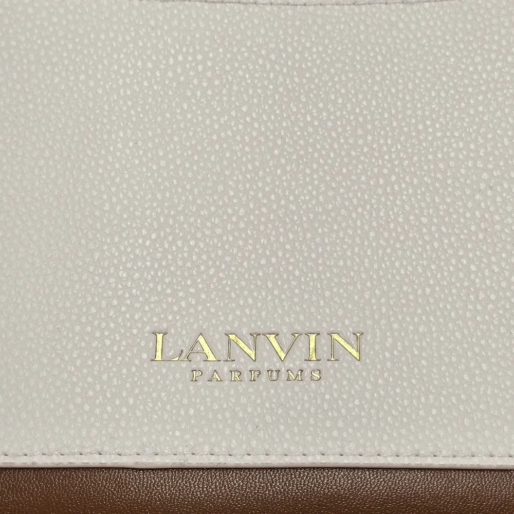 Lanvin Parfums Turkish Airlines‎ Amenity Pouch Brown Cream Travel Bag